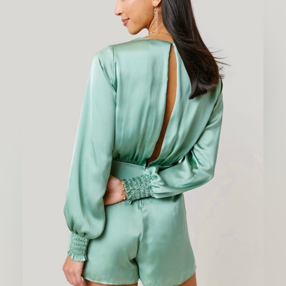 Light Sage Green Romper